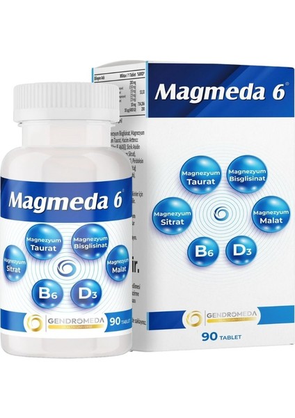 Magmeda-6 90 Tablet Magnezyum Kompleks