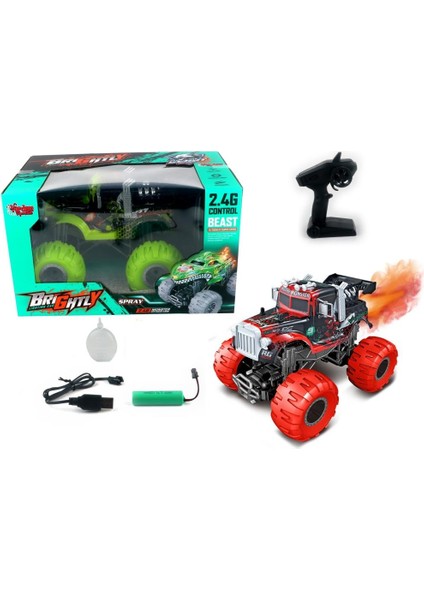 Uzaktan Kumandalı Full Fonksiyon Şarjlı 2.4g Işıklı Off-Road Canavar Kamyon