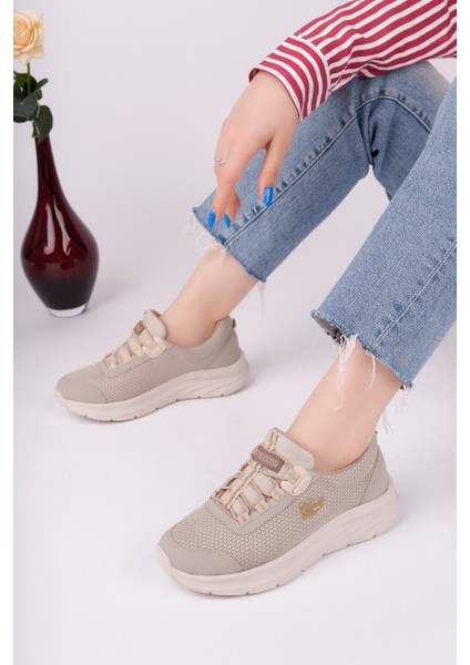 Kadın Bej Memory Foam Clima Comfort Spor Ayakkabı modelleri