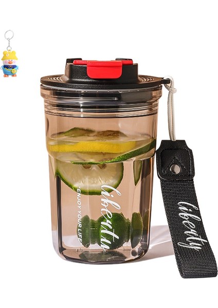 Moda Kahve Fincanı Basit Doğrudan Içme Taşınabilir Plastik Fincan Taşınabilir Ofis Ev Su Fincanı (Yurt Dışından)