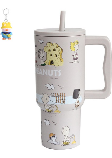 Kolu Araba Bardak Yalıtımlı Buz Bardak Araba Açık Taşınabilir Pipetli Bardak (Yurt Dışından)