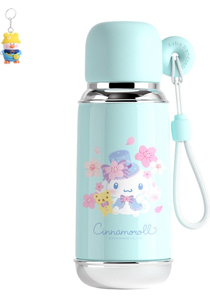 Sanrio Saplı Termos Bardağı 470ML Karikatür Düz Bardağı 316 Gıda Sınıfı Okul Ofisi Süper Sevimli Zarif Sevimli Su Bardağı (Yurt Dışından)