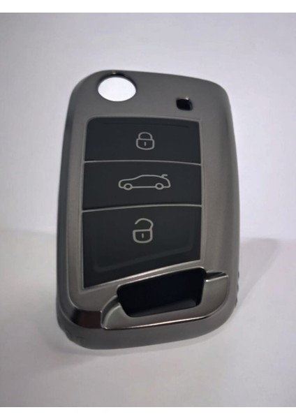 Anahtarlık Kabı Sılıkonlu Grı Vw Model Lux Kutulu modelleri