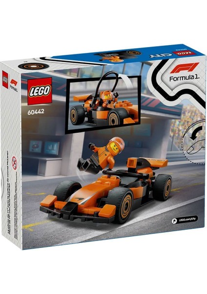 60442 LEGO City Mclaren Yarış Arabalı F1 Sürücüsü 86 Parça +6 Yaş indirimleri