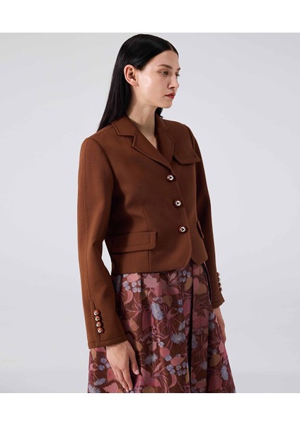 Metal Düğmeli Kısa Blazer MW6240005017054 fiyatları