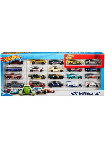 H7045 Hot Wheels 20'li Araba Seti - Erkol Özel Kampanya Fiyatı fiyatları