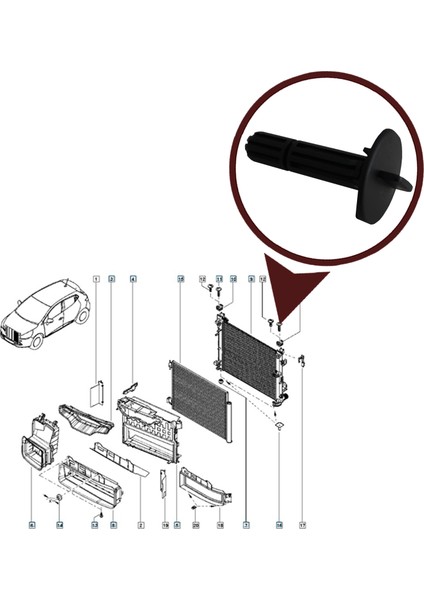 BSP977 Renault Captur Radyatör Pimi 397889173R