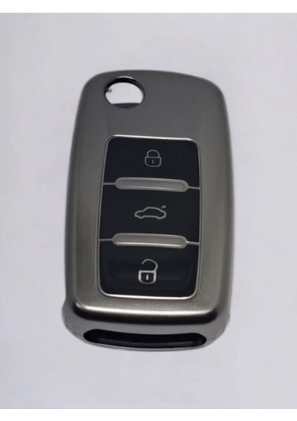 Anahtarlık Kabı Sılıkonlu Grı Vw Model Lux Kutulu modelleri