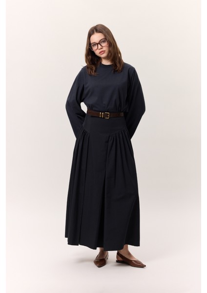 Uzun Kollu Kısa Tshırt Lacivert fiyatları