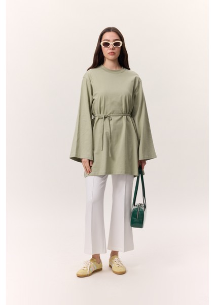 Bağlama Detaylı Oversıze Tshırt Çağla Yeşili fiyatları