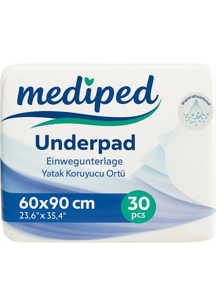 Yatak Koruyucu Örtü 60 x 90 30 Adet