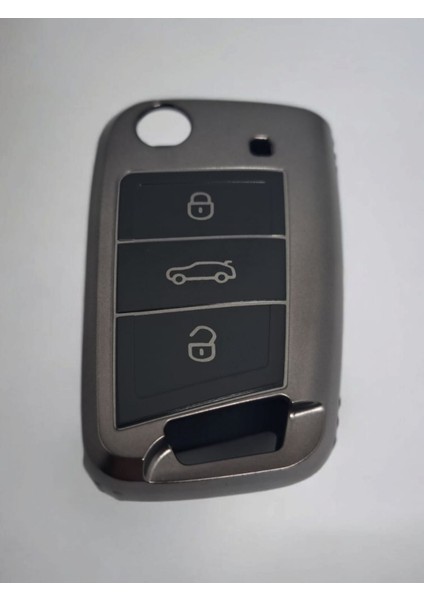 Anahtarlık Kabı Sılıkonlu Grı Vw Model Lüx Kutulu modelleri