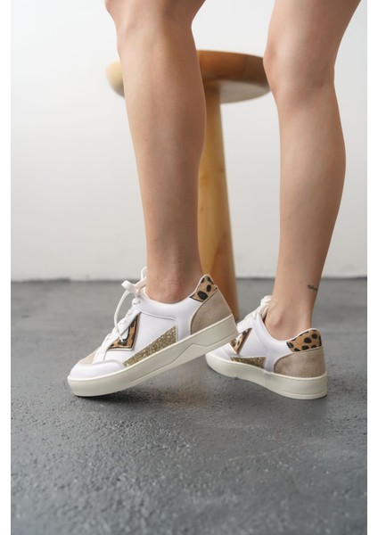 Kadın Mambo Spor Ayakkabı - Beyaz-Leo