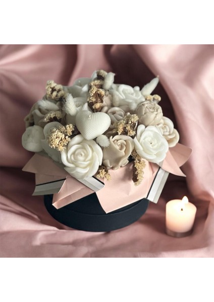 Kokulu Mum Buketi, Solmayan, Kurumayan Çiçek Buketi, Hediyelik Çiçek Buketi. fırsatları
