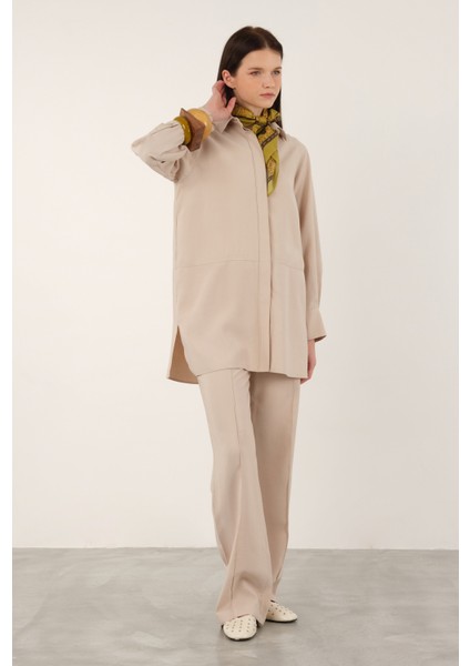 Tensel Boru Paça Pantolon Soft Kaşmir