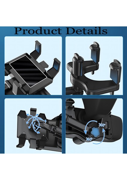 360° Dönebilen Geri Çekilebilir Araba Telefon Tutacağı (Yurt Dışından) fiyatları