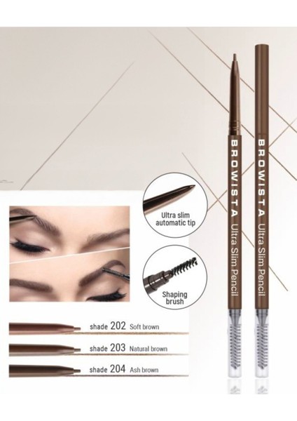 Browista İnce Uçlu Kaş Kalemi TON: 203 Light Brown fırsatları