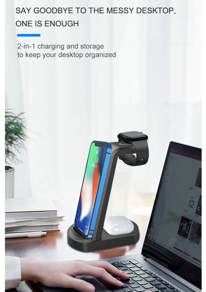 A001 3'lü 10W Hızlı Şarjlı Kablosuz Şarj Aleti (Yurt Dışından) modelleri