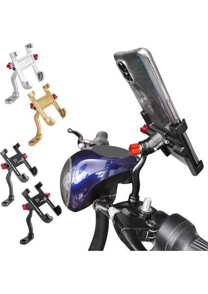 Motosiklet Telefon Tutucu Alüminyum Alöjü 360° Dönebilen (Yurt Dışından) fırsatları
