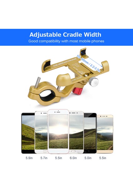 Motosiklet Telefon Tutucu Alüminyum Alöjü 360° Dönebilen (Yurt Dışından) indirimleri