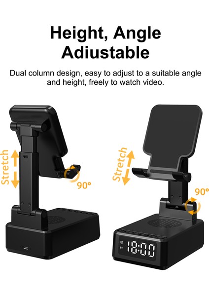 Masaüstü Kablosuz Şarjlı Cep Telefonu Tutucu 3'lü Kablosuz Şarjcı 1500MAH Pil (Yurt Dışından) fiyatları