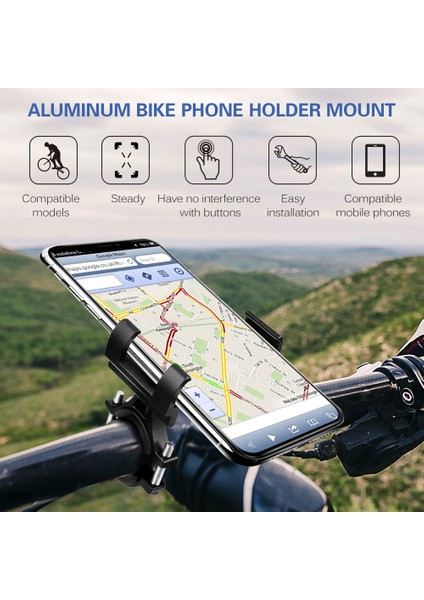 3.0 - 6.8 Inçlik Akıllı Telefonlar Için Zuomee Alüminyum Telefon Tutucu Bisiklet - Scooter Montajı (Yurt Dışından) modelleri