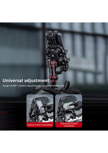 Motosiklet Telefon Akgörüğü Çift Kilitli 360° Dönen (Yurt Dışından) fiyatları