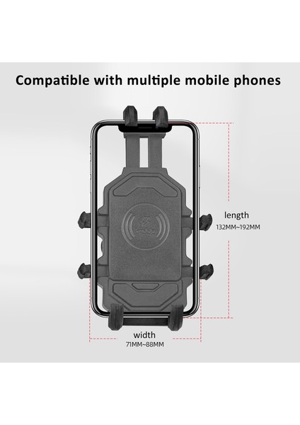 Motosiklet Telefon Akgörüğü Çift Kilitli 360° Dönen (Yurt Dışından) indirimleri