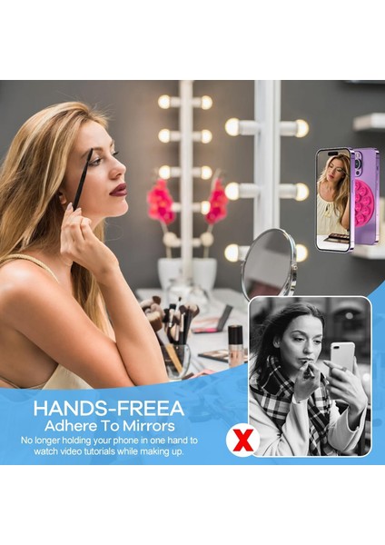 Süpürge Kupası Silikon Cep Telefonu Tutacağı Serbest El Si Için (Yurt Dışından) modelleri