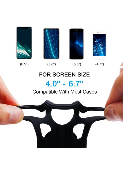 Bisiklet Telefon Tutacağı 360° Dönüşümlü 4.0'' - 6.7'' Telefonlar Için Evrensel (Yurt Dışından) modelleri