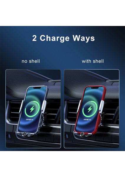 15W Hızlı Şarjlı Otomatik Tıkanan Kablosuz Araba Şarj Cihazı (Yurt Dışından) modelleri