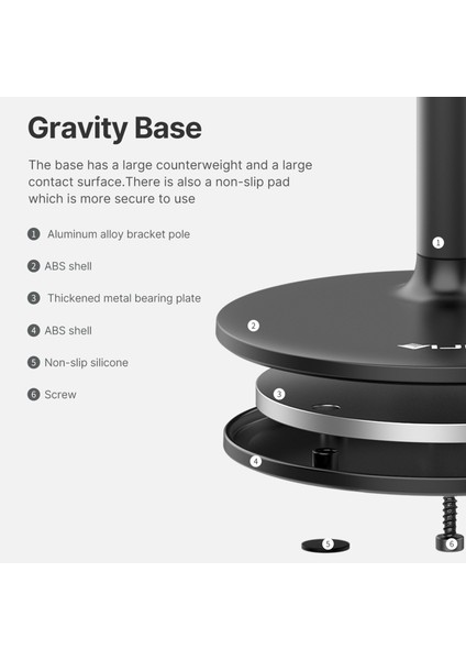 Vıjım HP002 Manyetik Masaüstü Cep Telefonu Standı 360° Dönebilen 2 Seviyeli Yükseklik Ayarlı (Yurt Dışından) fırsatları