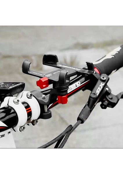 Alüminyum Çelik Bisiklet Telefon Tutacağı 360° Dönebilen Ayarlanabilir (Yurt Dışından) indirimleri