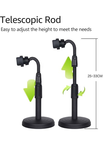 Masaüstü Cep Telefonu Tablet Standı Ayarlanabilir Yükseklikli Siyah (Yurt Dışından) fiyatları