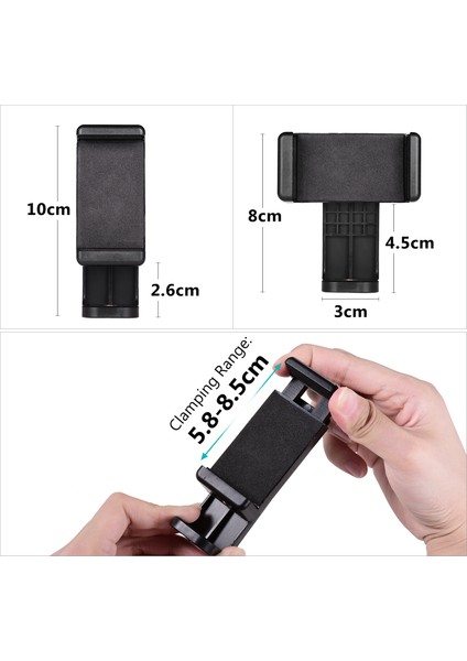 Akıllı Telefon Tutucu 360° Dönen 1/4 Dişli iPhone ve Android Telefonlar Için (Yurt Dışından) modelleri