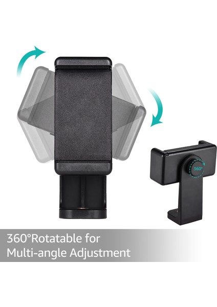 Akıllı Telefon Tutucu 360° Dönen 1/4 Dişli iPhone ve Android Telefonlar Için (Yurt Dışından) fırsatları