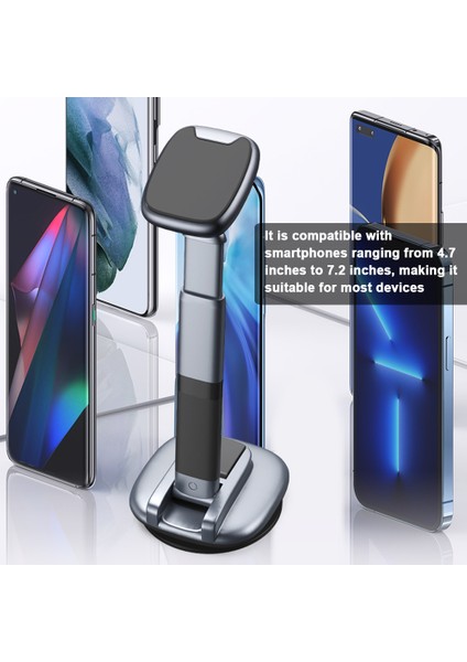 Manyetik Cep Telefonu Tutucu Araba Panosu Montajı Geri Çekilebilir Eğebilen Kolu 6 Mıknatıs (Yurt Dışından) fırsatları