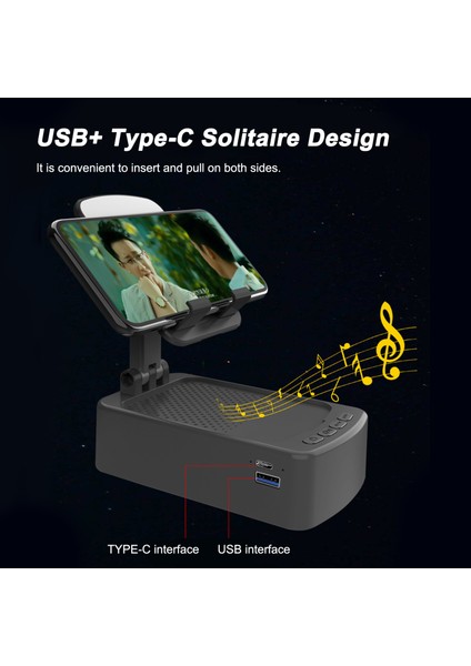 Katlanabilir Cep Telefonu Standı Kablosuz Bt Hoparlörü Şarj Edilebilir Pil (Yurt Dışından) fiyatları