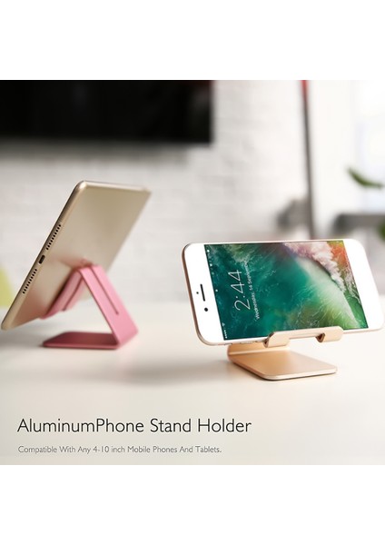 Alüminyum Çelik Cep Telefonu ve Tablet Standı Tüm Cep Telefonlarına Uygundur (Yurt Dışından) fiyatları