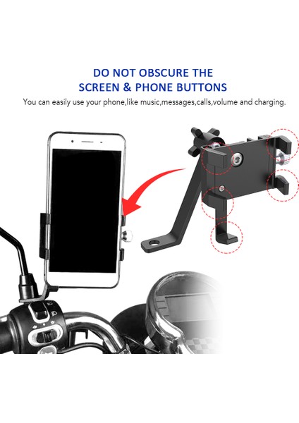 Arka Gözükme Aynası Için Motosiklet Telefon Tutacağı (Yurt Dışından) modelleri