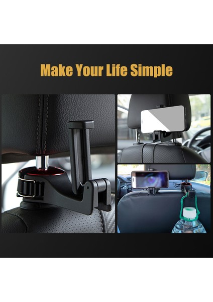 Cep Telefonu Tutucu Araba Koltuk Ustü Kancası Kilitli Tasarım (Yurt Dışından) fiyatları