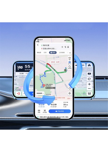 2025 Elektrikli Araba Manyetik Telefon Tutucu 360° Dönüş Güçlü Mıknatıs (Yurt Dışından) fırsatları