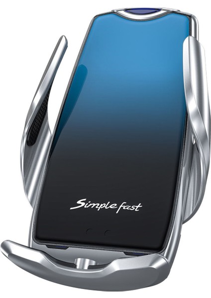 C1 Kablosuz Araba Şarjı Otomatik Sıkıştırmalı Hızlı Şarj (Yurt Dışından)