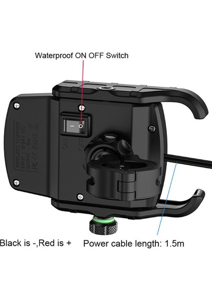 Motosiklet Telefon Tutucu Kablosuz Şarjlı Alüminyum (Yurt Dışından) modelleri