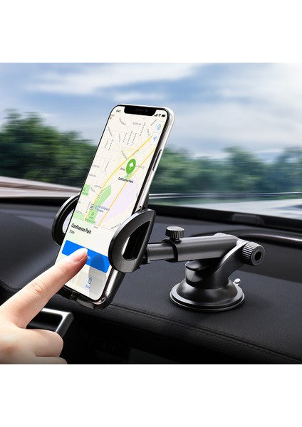 Evrensel Araba Telefon Tutucu Cam Asansör Panosu Siyah Gri (Yurt Dışından) modelleri