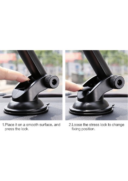 Evrensel Araba Telefon Tutucu Cam Asansör Panosu Siyah Gri (Yurt Dışından) fırsatları