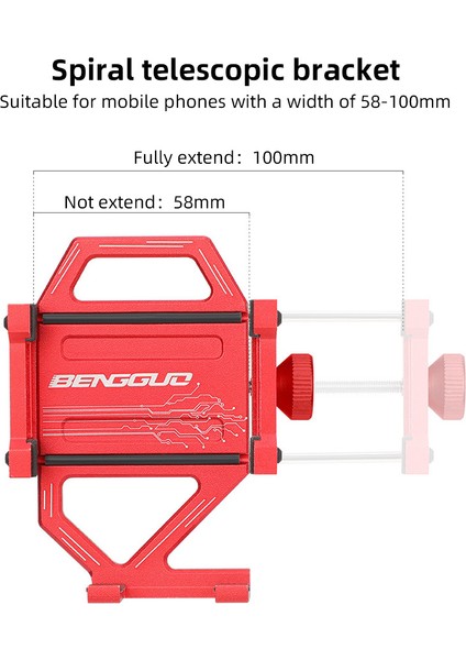 Alüminyum Alöjli Bisiklet Cep Telefonu Montajı Ayarlanabilir Kayma Engelli (Yurt Dışından) indirimleri