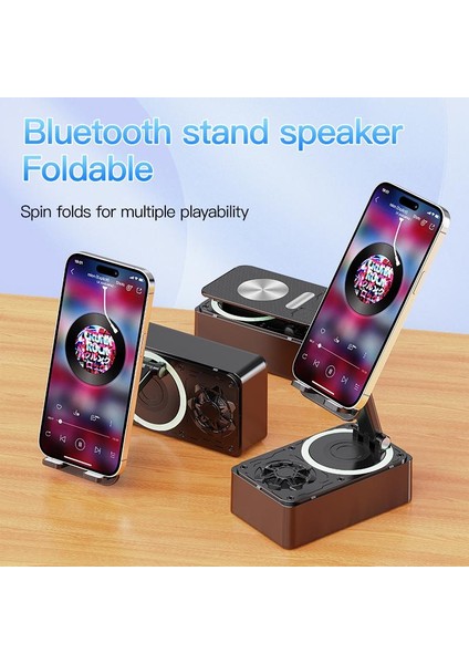 Çok Fonksiyonlu Bluetooth Hoparlör Cep Telefonu Tutucu Sesli Güç Kaynağı (Yurt Dışından)