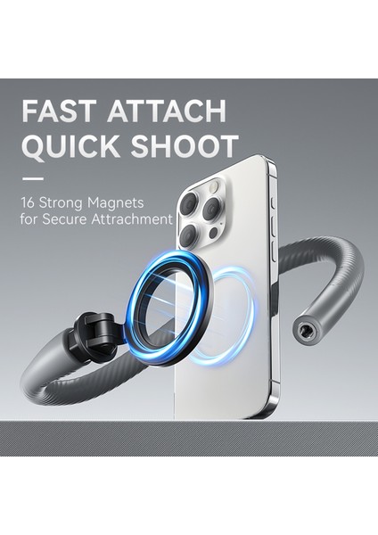Esnek Manyetik Telefon Standı iPhone 15/14/13/12 Serisi Için 300G Taşıma Kapasitesi (Yurt Dışından) fırsatları