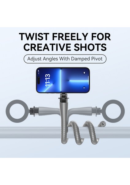 Esnek Manyetik Telefon Standı iPhone 15/14/13/12 Serisi Için 300G Taşıma Kapasitesi (Yurt Dışından) indirimleri